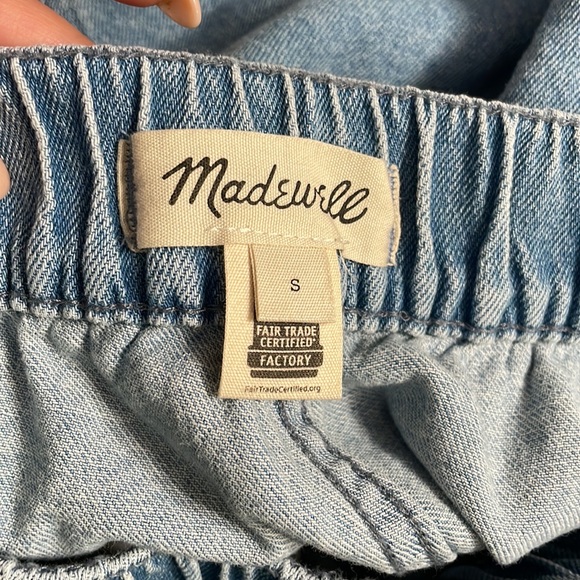 Madewell Denim Easy Pull-On Shorts in Rathmore Wash Style MD750 - Picture 6 of 9